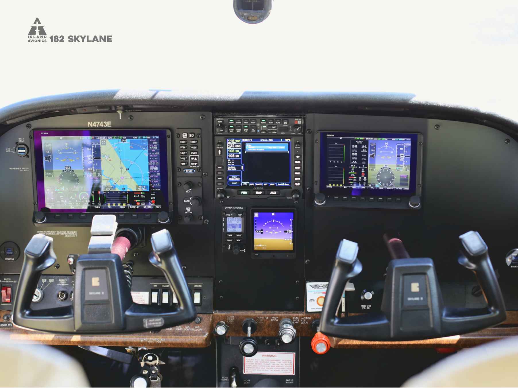 cessna 182 dynon skyview hdx panel upgrade avidyne